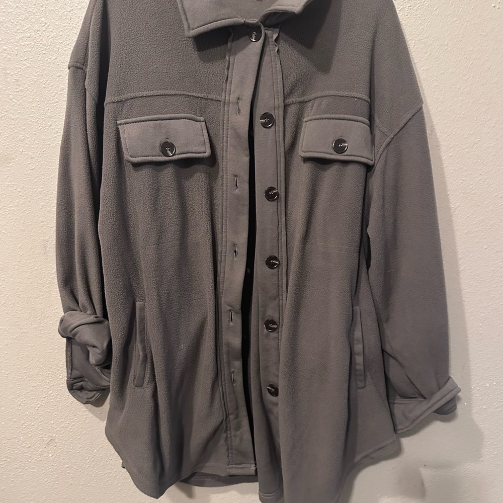 LA MIEL Charcoal Fleece Jacket